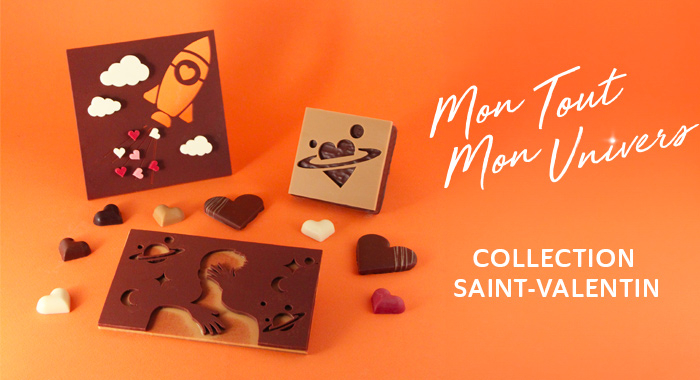 L'Amour en Chocolat : Découvrez Notre Collection Spatiale pour la Saint-Valentin