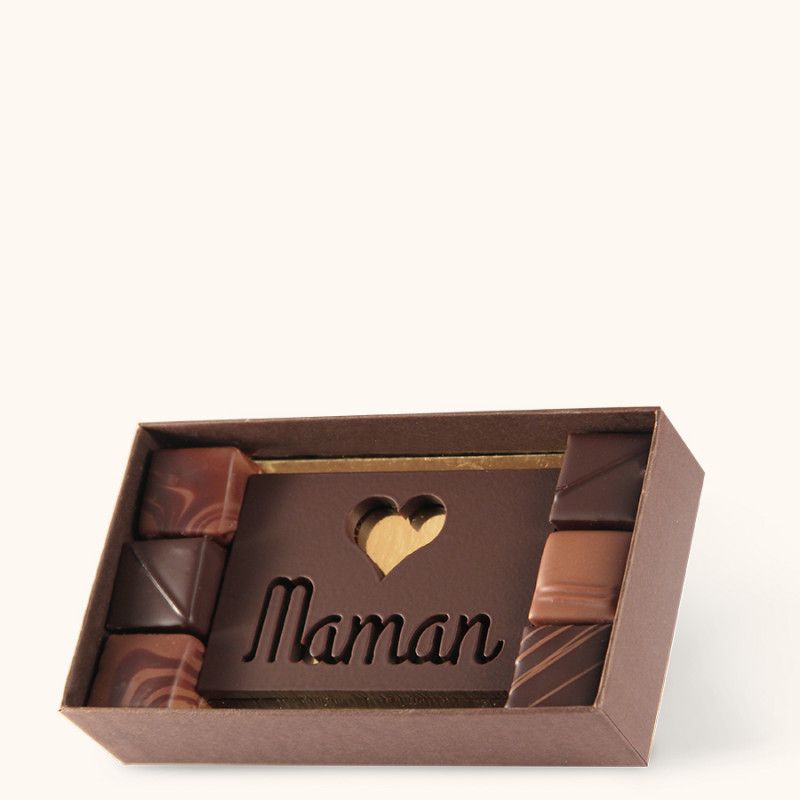 Ecrin bonne Fête Maman Choc'Noir