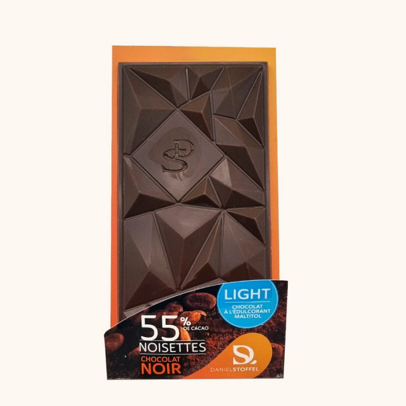 Tablette Chocolat Noir Avec Édulcorant 55%
