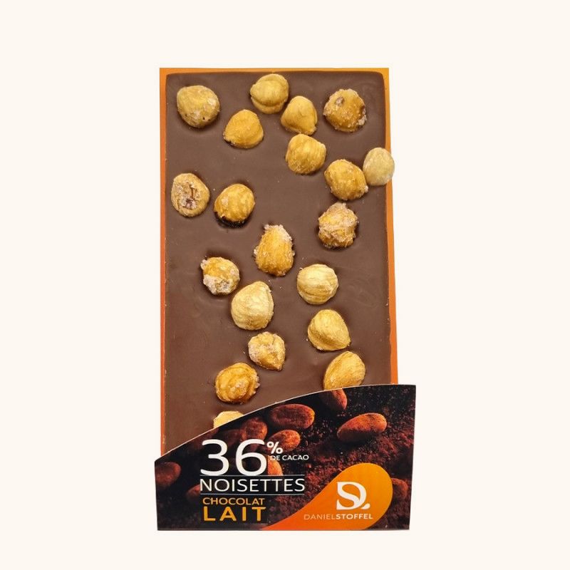 Tablette Noisettes Chocolat Au Lait 36%