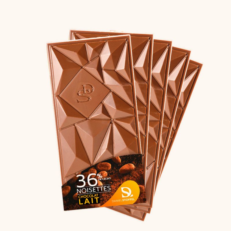 Lot de 5 tablettes lait 36%