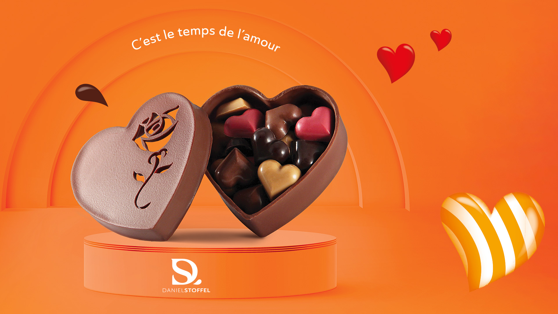 C’est le temps de l’amour : découvrez nos chocolats de la Saint-Valentin