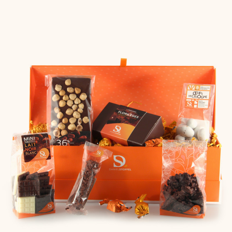 Coffret de petits chocolats noir découverte