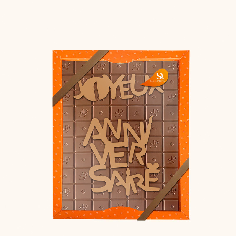 Tablette XXL Chocolat Au Lait Joyeux Anniversaire