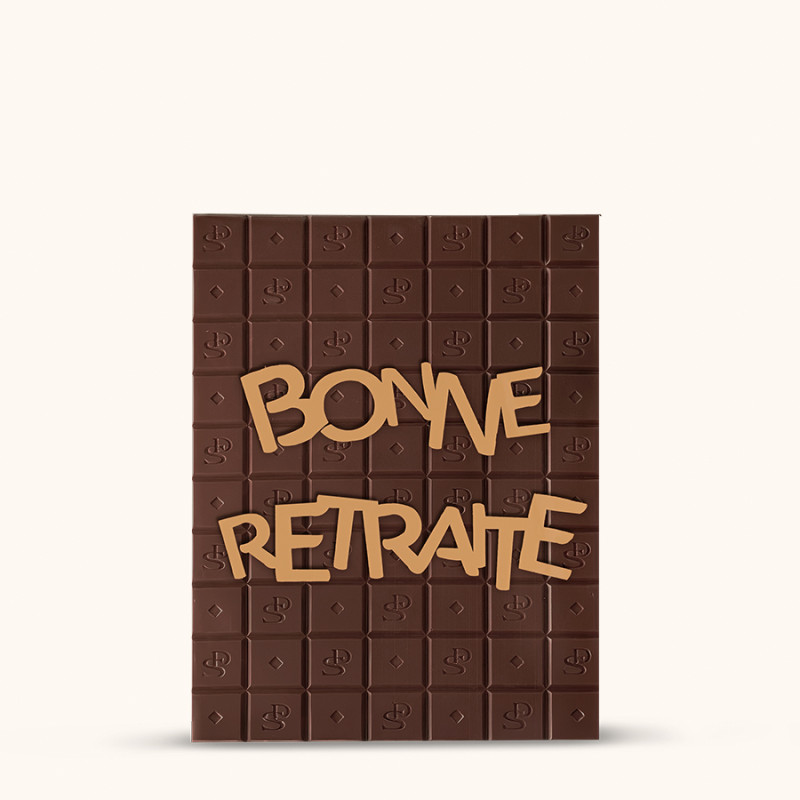 TABLETTE XX BONNE RETRAITE CHOCOLAT NOIR