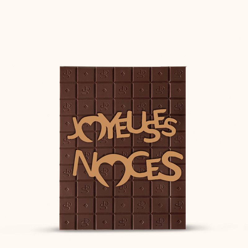 TABLETTE XXL JOYEUSE NOCES CHOCOLAT NOIR