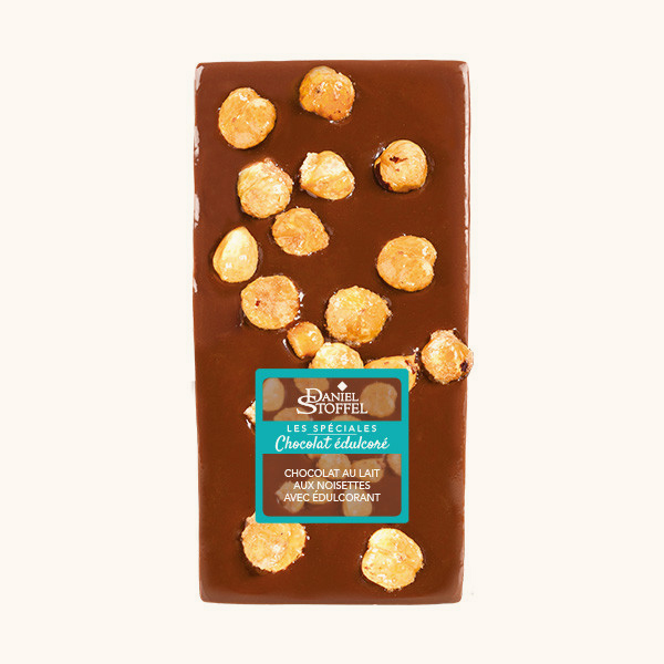 Tablette lait noisettes avec édulcorant