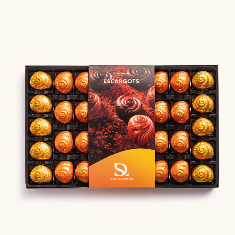 Escargots-Boîtes & Ballotins-Chocolat Daniel Stoffel : maître
