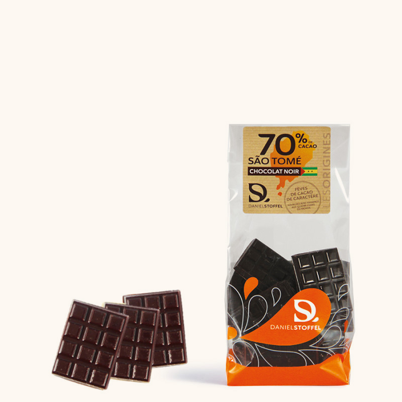 Mini tablettes Sao Tomé chocolat noir 70%