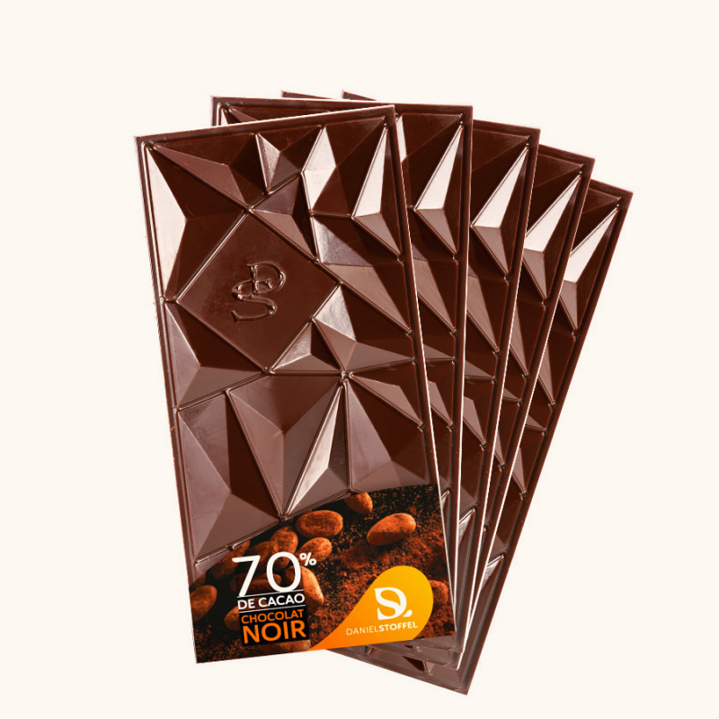 Lot de 5 Tablettes Chocolat Noir 70%