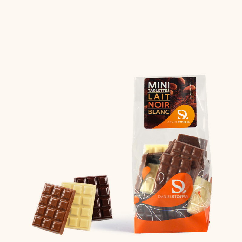 Croc' Mini Tab Chocolat Noir Au Lait et Blanc