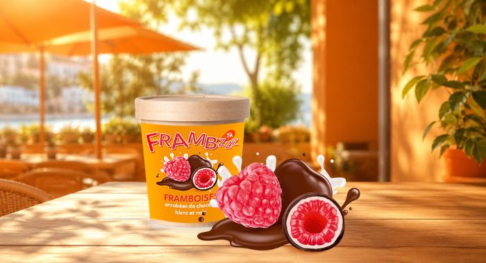 FRAMBZZZ : LA RENCONTRE GLACÉE ENTRE LA FRAMBOISE ET LE CHOCOLAT
