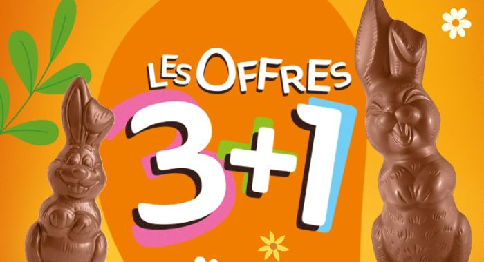 Pâques : plus de plaisir à partager avec l’offre 3+1