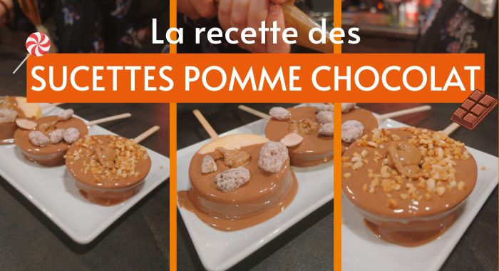 Sucettes pomme chocolat : un goûter fruité et chocolaté