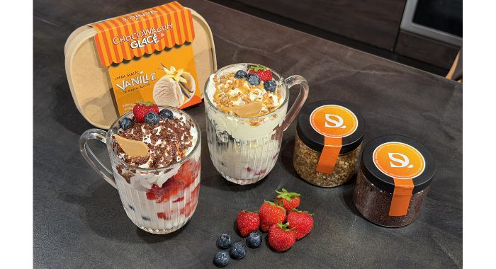 Une coupe glacée fruitée : le dessert tricolore