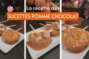 Sucettes pomme chocolat : un goûter fruité et chocolaté