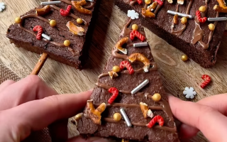 Brownie de Noël ultra gourmand