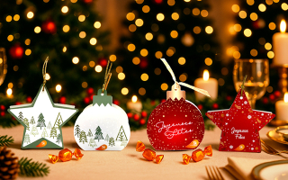 Des décors de table festifs pour Noël