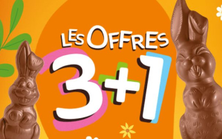 Pâques : plus de plaisir à partager avec l’offre 3+1