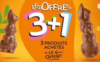 Pâques : plus de plaisir à partager avec l’offre 3+1
