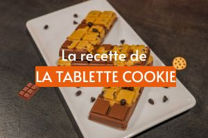 Le snack ultra gourmand : la tablette cookie chocolat