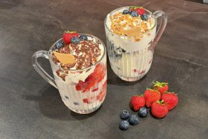 Une coupe glacée fruitée : le dessert tricolore