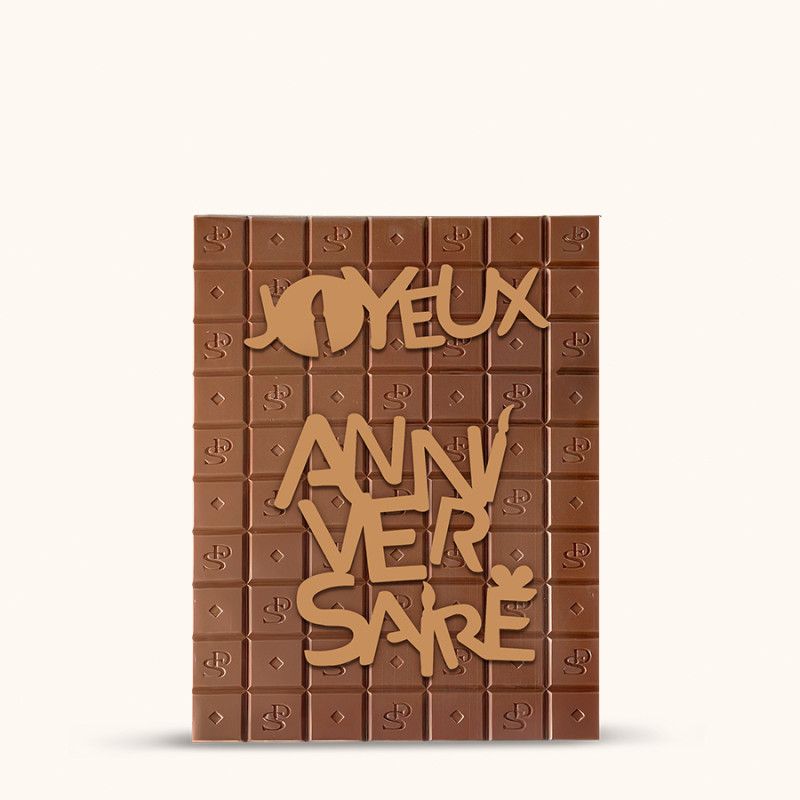 Tablette XXL Chocolat Au Lait Joyeux Anniversaire