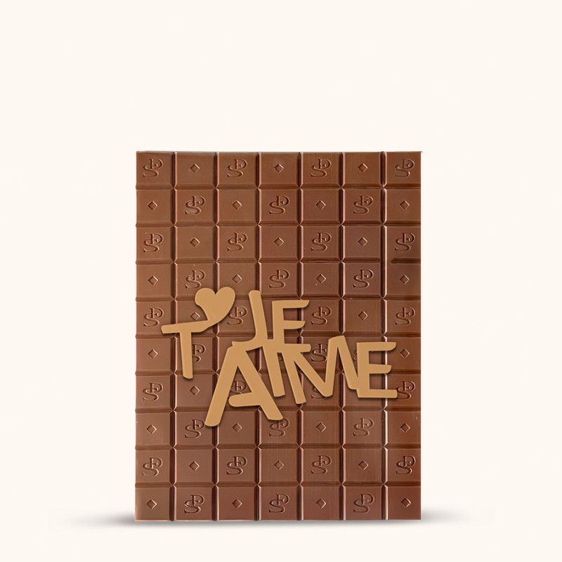Tablette XXL JE T'AIME Chocolat Au Lait