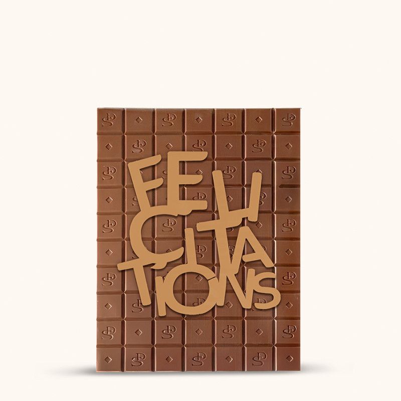 TABLETTE XXL FELICITATIONS CHOCOLAT AU LAIT