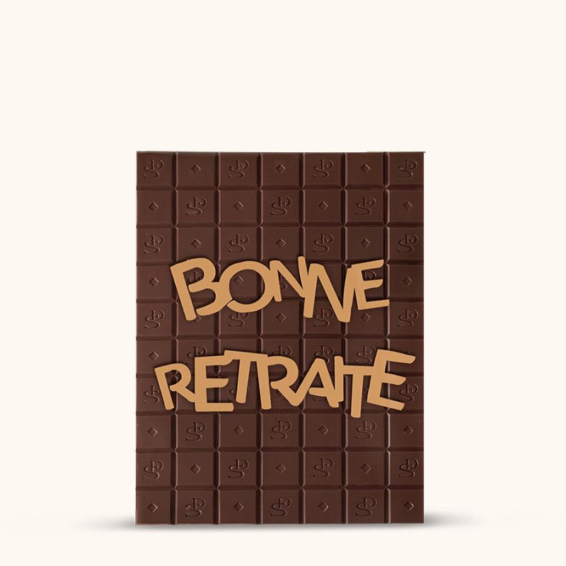 TABLETTE XX BONNE RETRAITE CHOCOLAT NOIR
