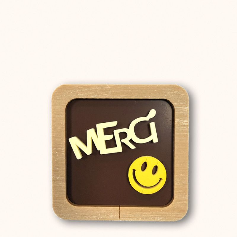 TABLEAU MERCI CHOCOLAT NOIR